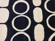 Load image into Gallery viewer, Contemporary 6&#39;7 x 9&#39;10 Black, Ivory Discount Rug #25126