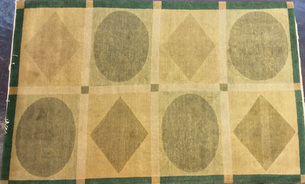 Contemporary 6 x 9 Beige Discount Rug #50750