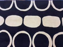 Load image into Gallery viewer, Contemporary 6&#39;7 x 9&#39;10 Black, Ivory Discount Rug #25126