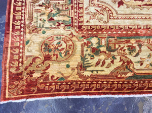 9x12 Brown Ivory Traditional Rug #9859 | Roys Rugs