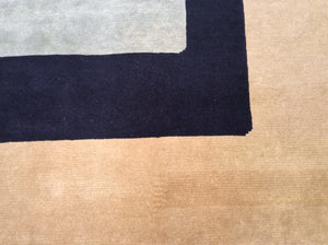 Contemporary 6 x 9 Multi-Color Rug #20752
