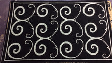 Load image into Gallery viewer, Contemporary 6 x 9 Black Discount Rug #70755