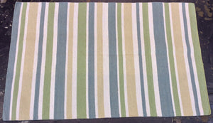 3 x 5 India Kilim Multi-Color Carpet