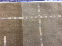 Load image into Gallery viewer, Contemporary 6 x 9 Grey, Brown Rug #1658