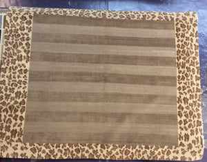 Contemporary 6'6 x 8 Gold Discount Rug #9404