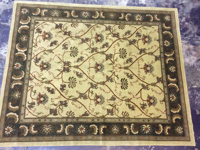 Contemporary 8 x 10 Brown Gold Discount Rug #53570