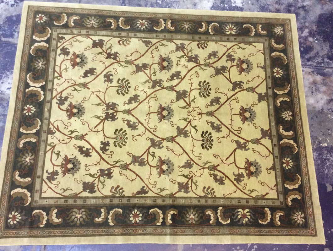 Contemporary 8 x 10 Brown Gold Discount Rug #53570