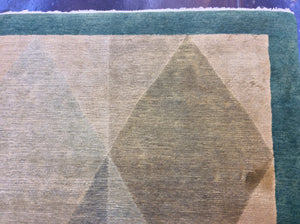 Contemporary 6 x 9 Red Gold Discount Rug #50818