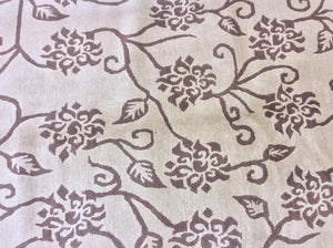 Contemporary 6 x 9 Ivory, Black Discount Rug #7329