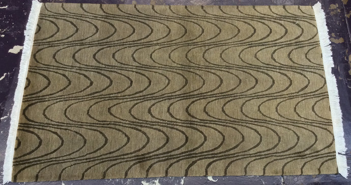 Contemporary 4 x 6 Beige Discount Rug #8603