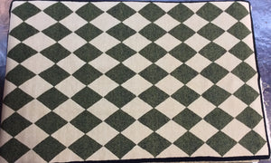 Contemporary 6 x 9 Ivory Green Discount Rug #3756