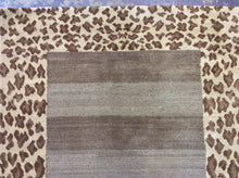 Load image into Gallery viewer, Contemporary 3 x 8 Brown Rug #11802