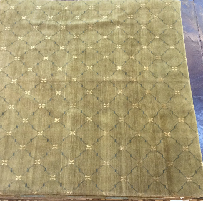 Contemporary 8 x 8 Gold Discount Rug #50800